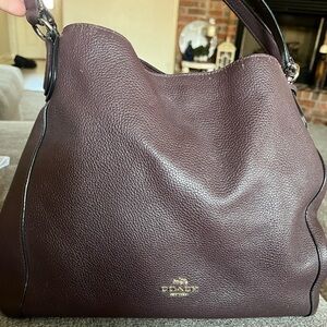 Coach Eggplant Leather Bag